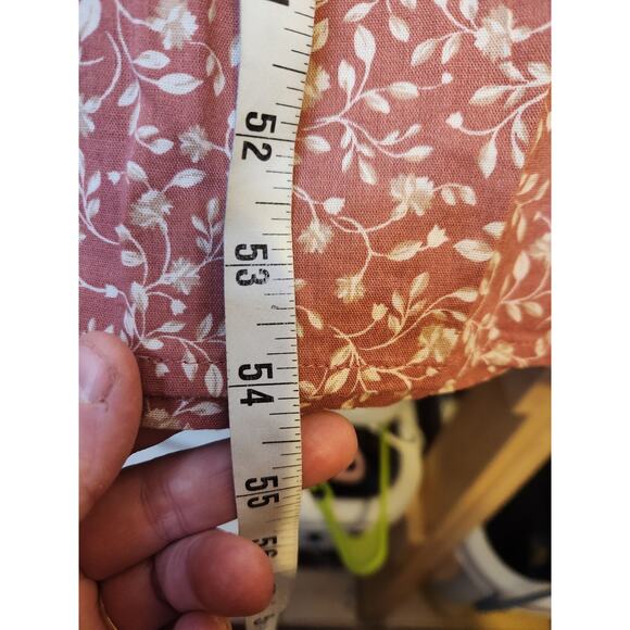 OLD NAVY Rose Pink Floral Maxi Dress Size 4X Smocked Top Ruffle Cottage NWT - Picture 7 of 11